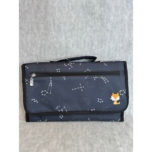 Lil Fox Portable Diaper Changing Pad Constellation Travel Clutch Organizer Bag